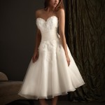 wedding dresses fitted flare