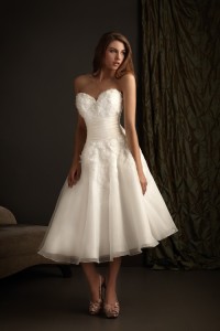 wedding dresses fitted flare