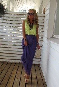 wedge heels with long skirt uk