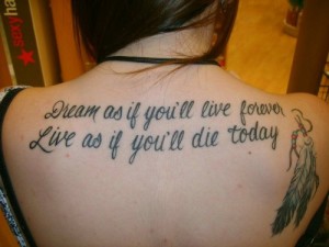 words tattoo designs for girls