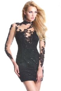 gothic style short prom dresses