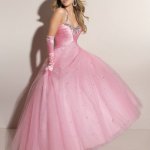 puffy pink prom dresses uk