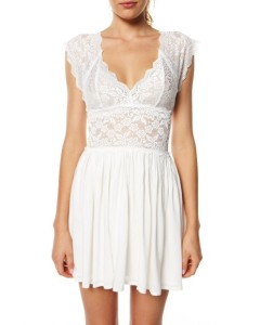 white casual dress for juniors