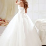 white puffy prom dresses pictures