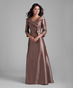 long sleeve reception dresses