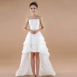 short prom dresses with tails pictures