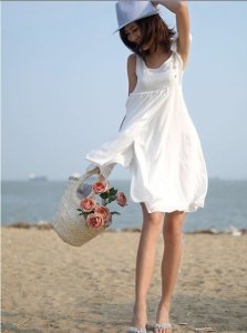 white beach dresses casual 2013