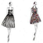 Short dress sketches