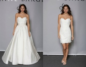 convertible wedding gown