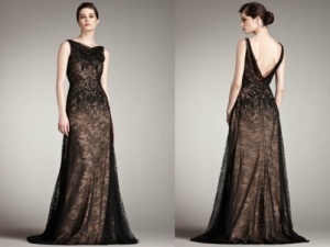 elegant evening dresses with lace sleeves