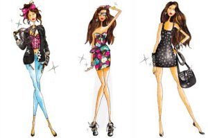 short Gown sketches design