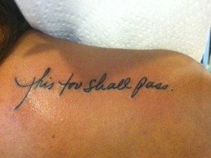 shoulder tattoos for girls words idea