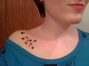 small tattoo for girls on shoulder