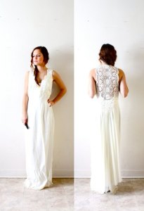 vintage boho wedding dress