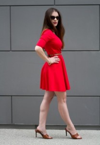 what shoes to wear with red dress 2013