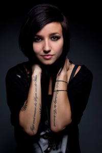 word shoulder tattoos for girls
