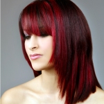 red hair with highlights pictures